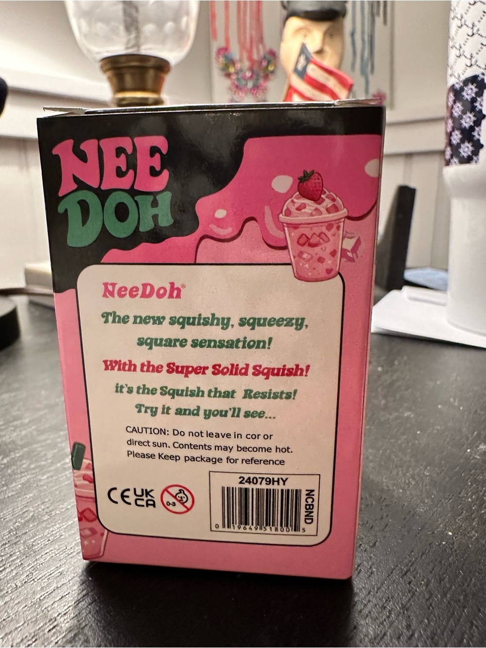 Starbucks Pink & Green Nee Doh Strawberry Stress Squeeze - Picture 7 of 8